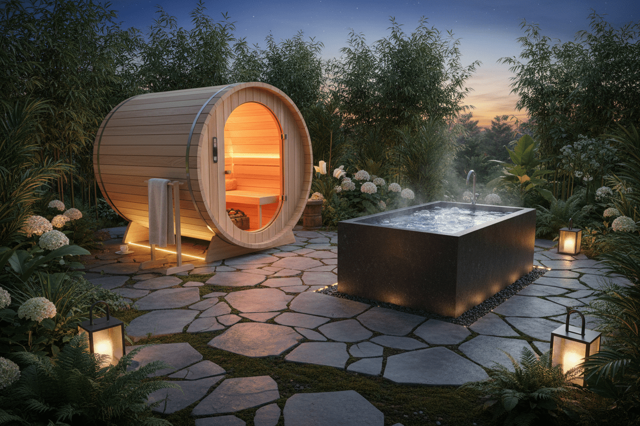 How to Build the Ultimate Outdoor Recovery Ecosystem: Sauna, Cold Plunge & Red Light Planning Guide (2026) - Wellari Wellness