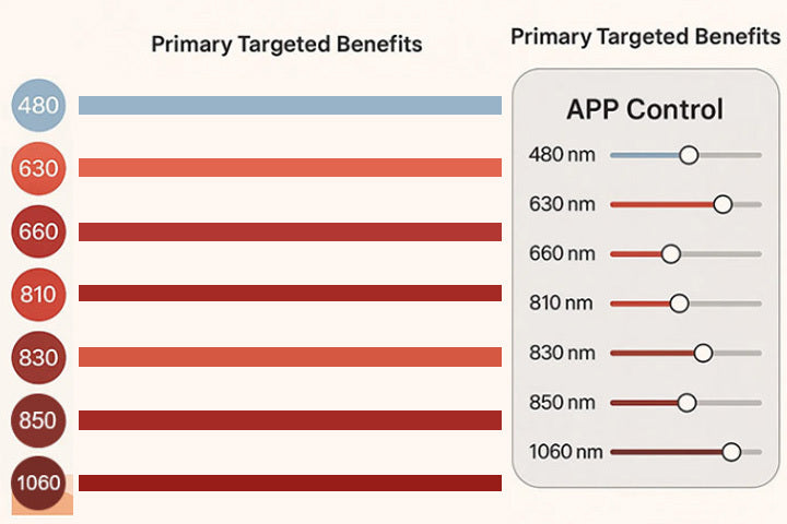 RDPro300-FS7 — 7-Wavelength Smart Red Light Therapy Panel