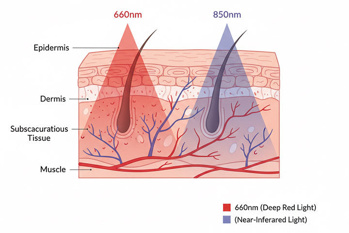 Red & Infrared Light Therapy Knee Support Belt