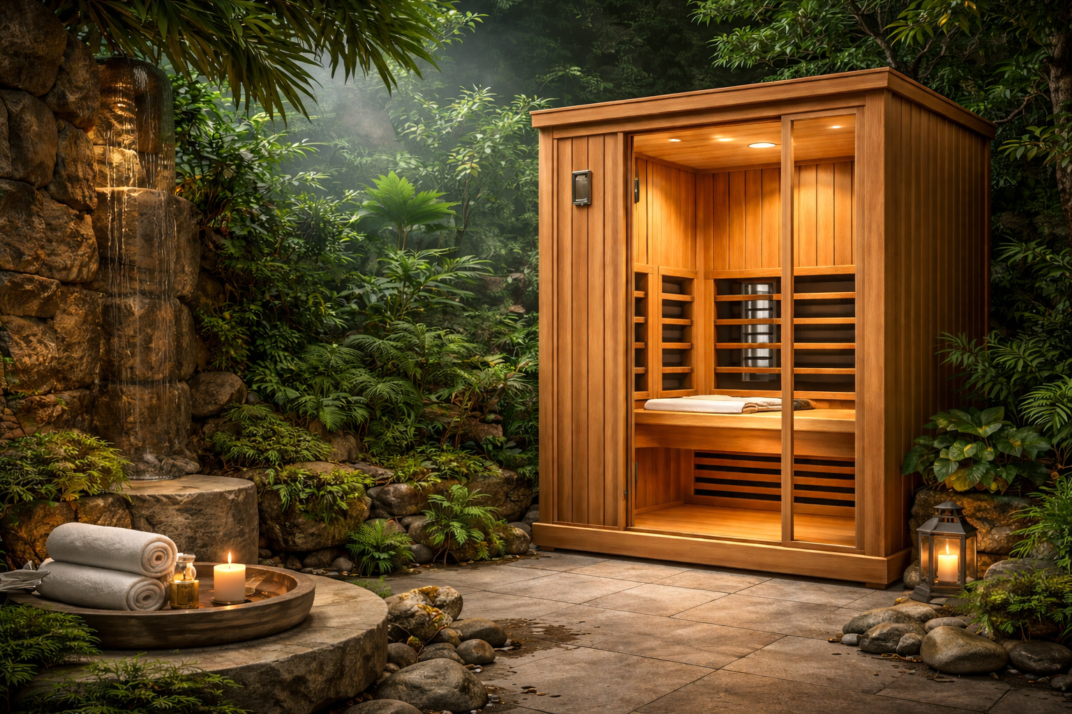 Premium Wellari lifestyle space featuring modern body conditioning and relaxation environments