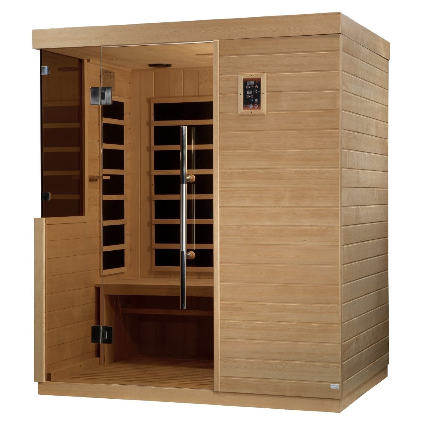 Dynamic "Bilbao" Infrared Sauna Ultra Low EMF with Hemlock Wood