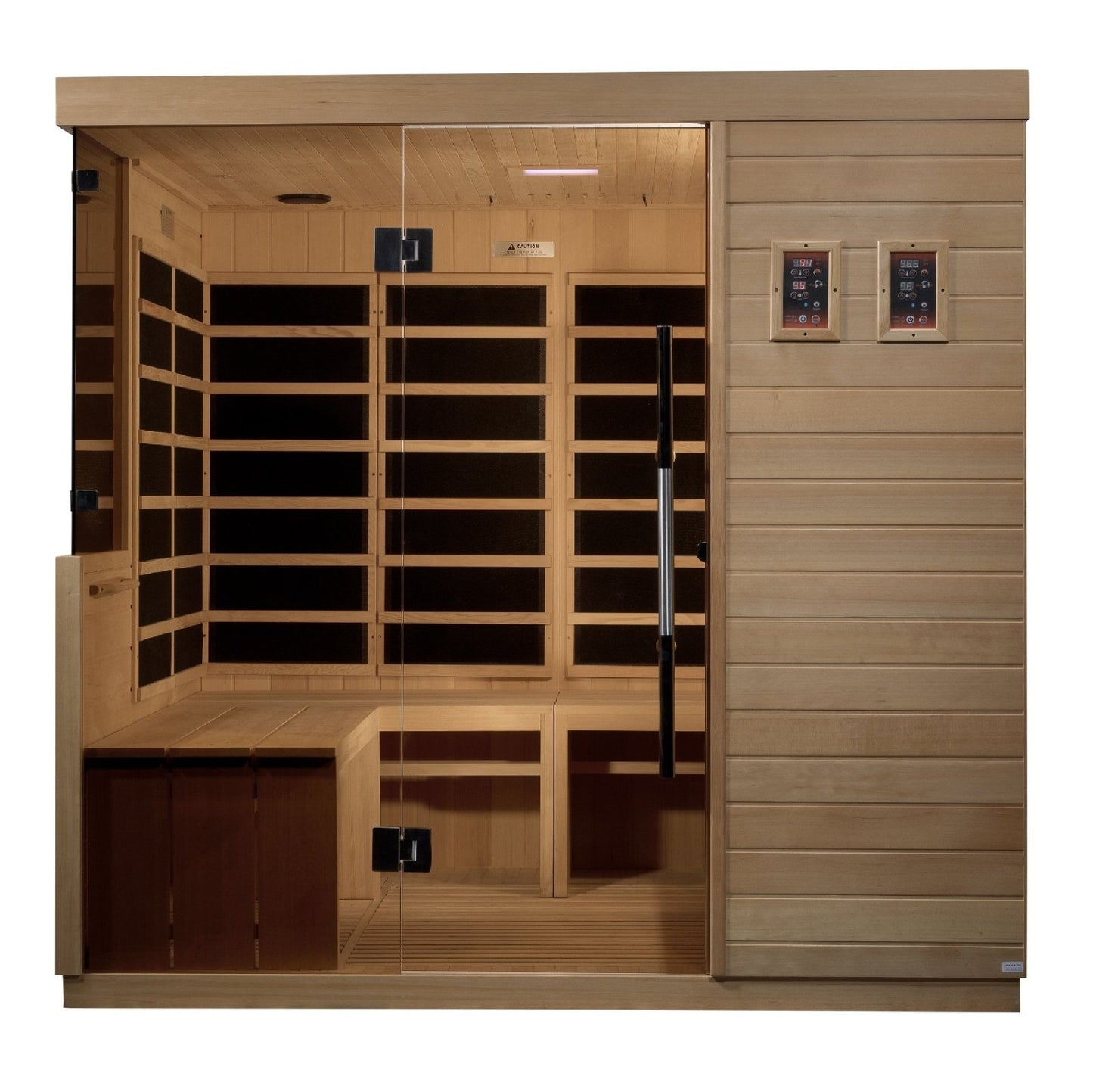 Dynamic "La Sagrada" Infrared Sauna Ultra Low EMF with Hemlock Wood