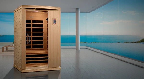 Dynamic "Venice Elite" FAR Infrared Sauna Ultra Low EMF with Hemlock Wood