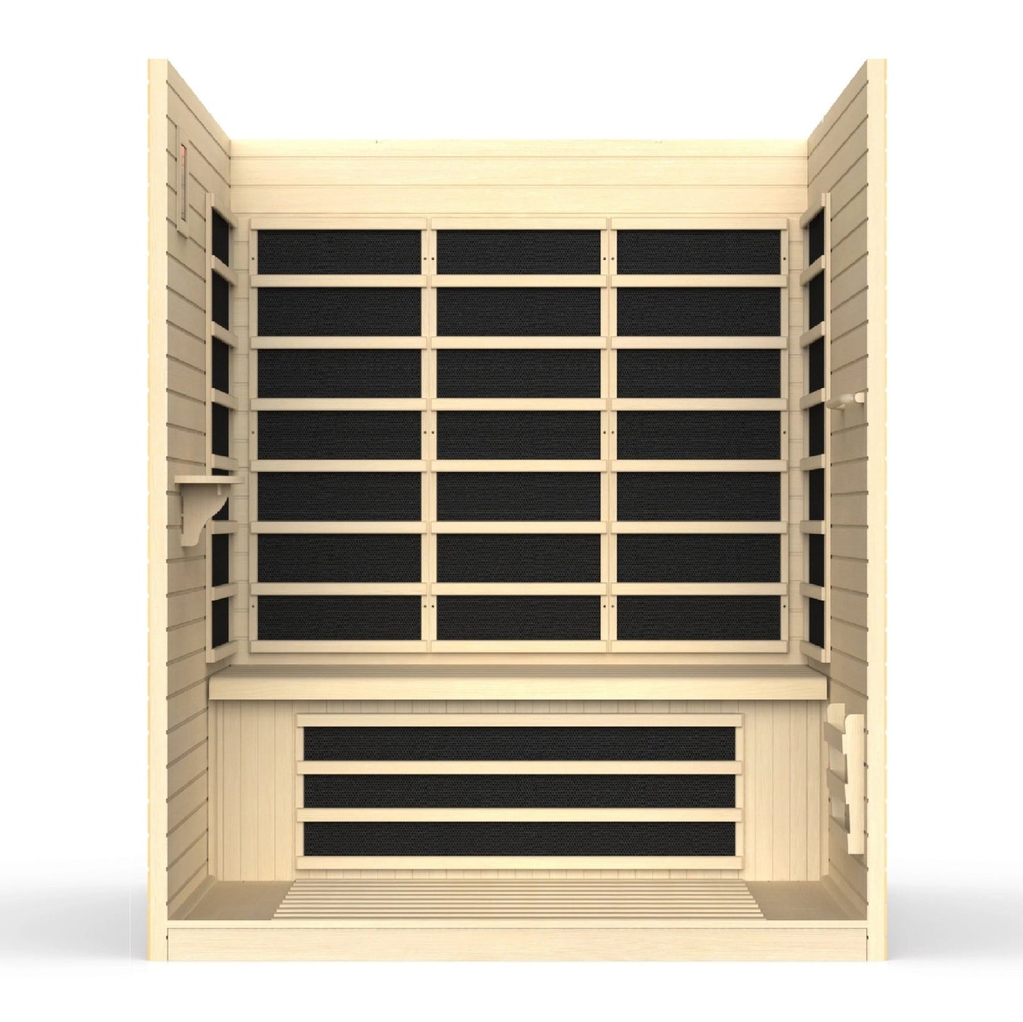 Dynamic "Vila" FAR Infrared Sauna Ultra Low EMF with Hemlock Wood