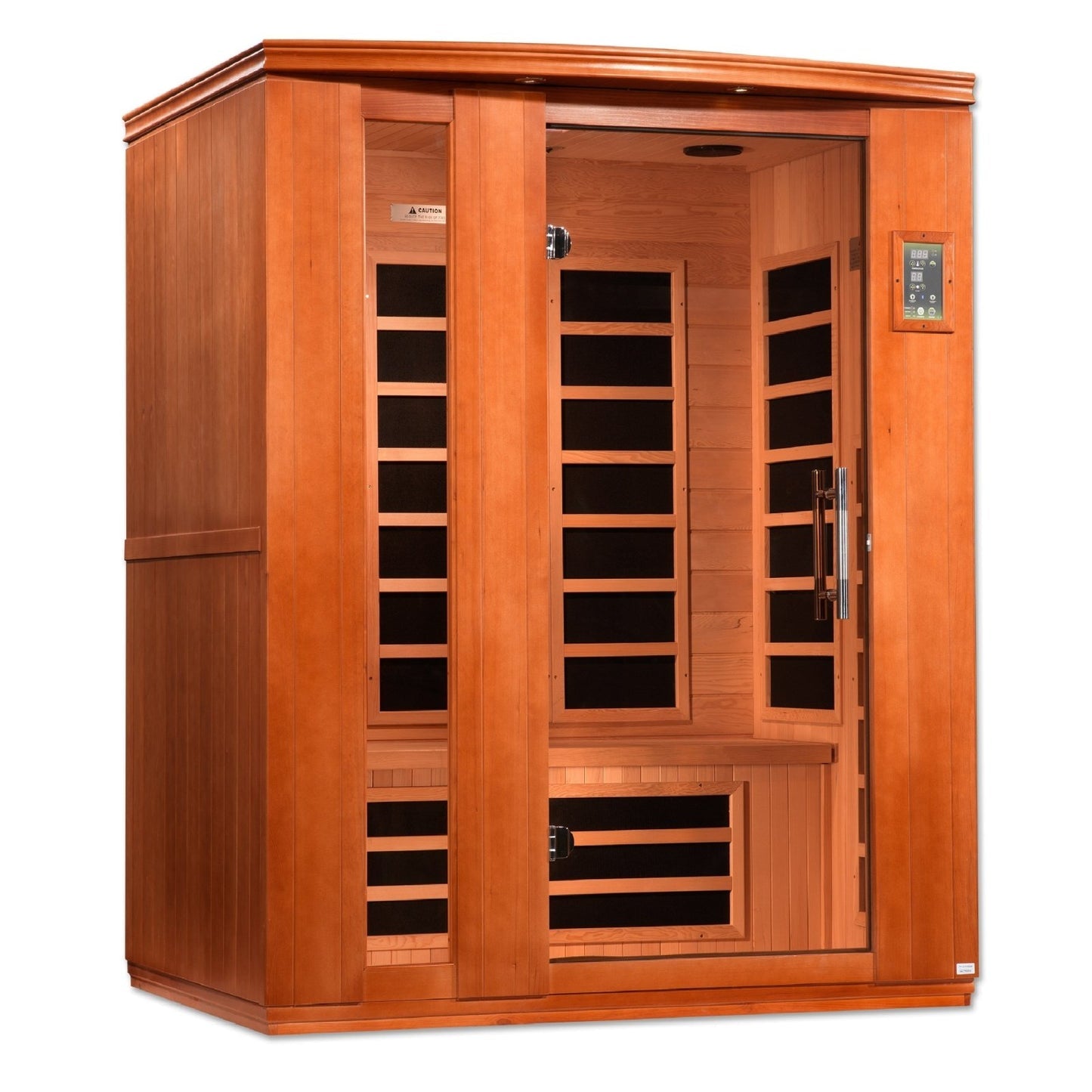 Dynamic "Lugano" FAR Infrared Sauna Ultra Low EMF with Hemlock Wood