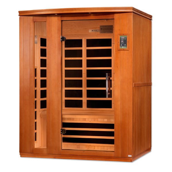 Dynamic "Lugano" FAR Infrared Sauna Ultra Low EMF with Hemlock Wood