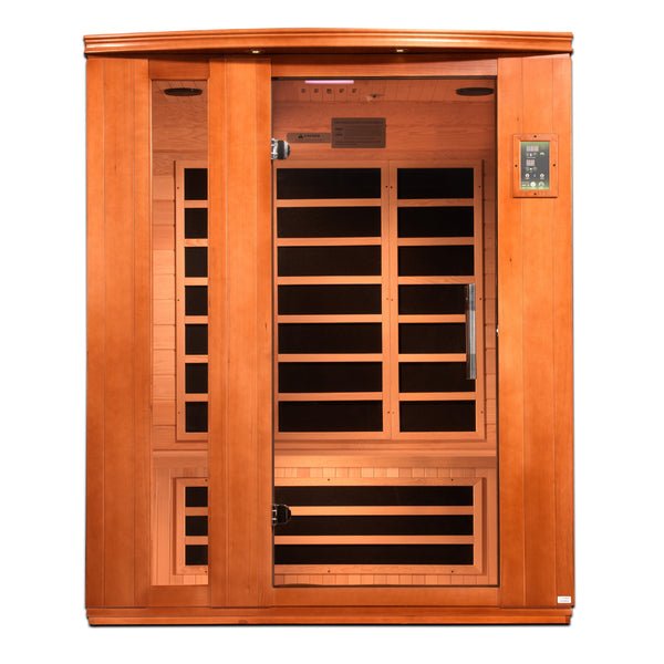 Dynamic "Lugano" FAR Infrared Sauna Ultra Low EMF with Hemlock Wood