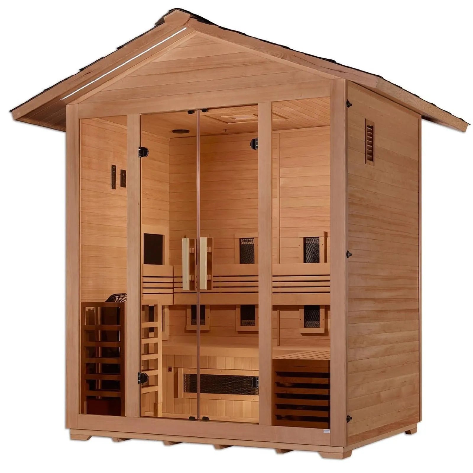 Gargellen 5-Person Outdoor Hybrid Sauna by Dynamic