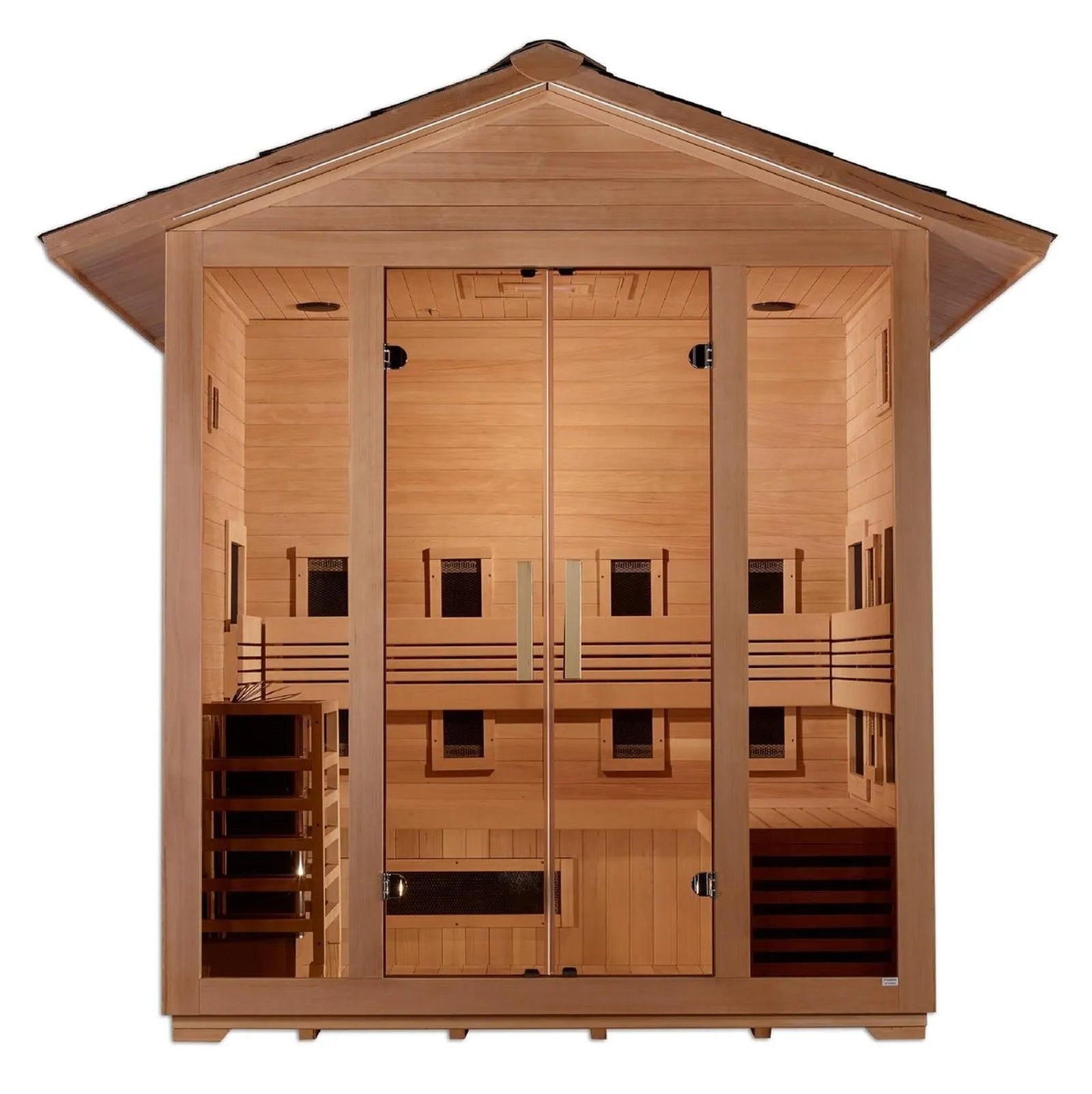 Gargellen 5-Person Outdoor Hybrid Sauna by Dynamic