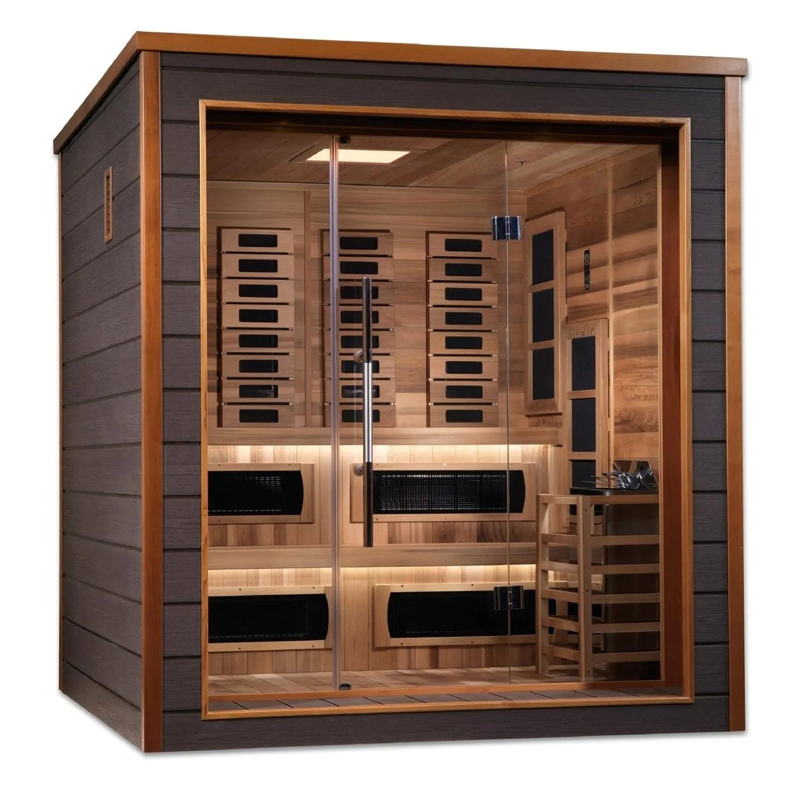 Karlstad 6-Person Hybrid Indoor/Outdoor Sauna by Dynamic