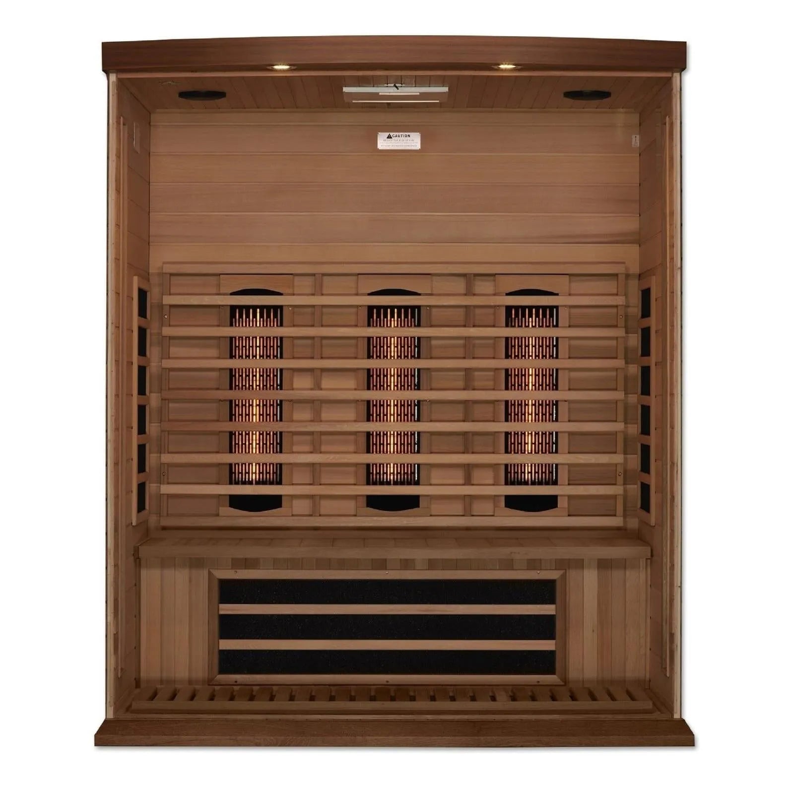 Maxxus 3-Person Full Spectrum Near Zero EMF Red Cedar Sauna by Dynamic
