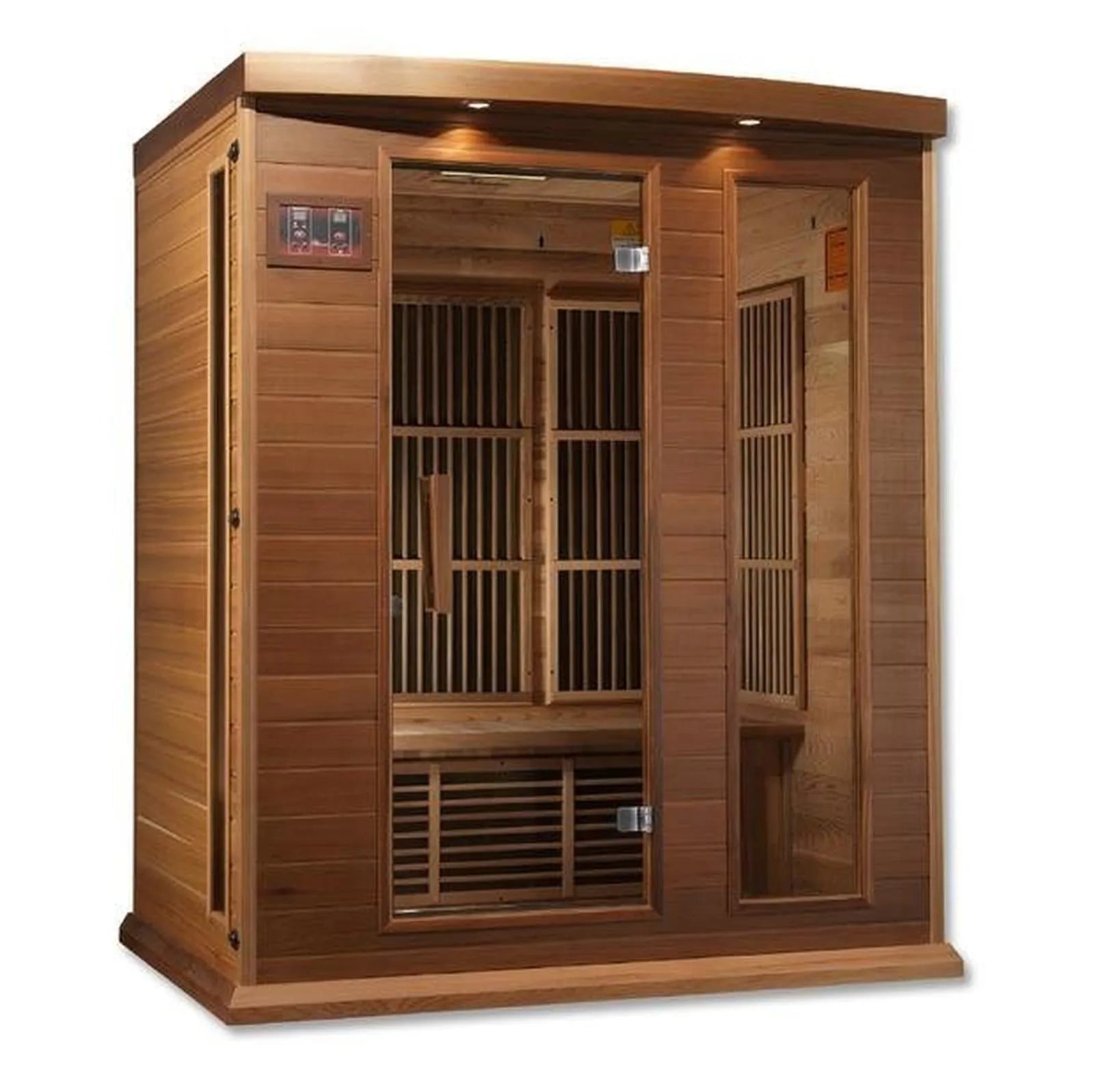 Maxxus 3-Person Near Zero EMF Red Cedar Infrared Sauna by Dynamic