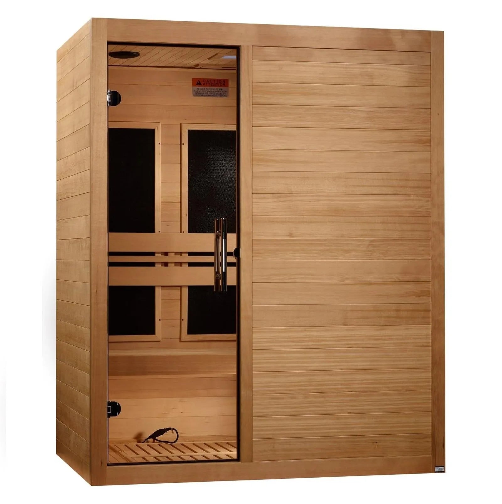 Maxxus S-Line Infrared Sauna Ultra Low EMF with Canadian Hemlock by Dynamic