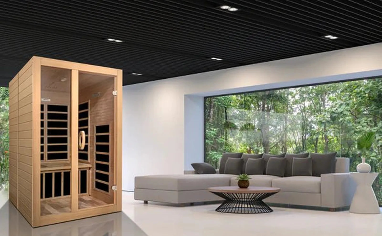 Santiago 2-Person Low EMF Far Infrared Sauna by Dynamic