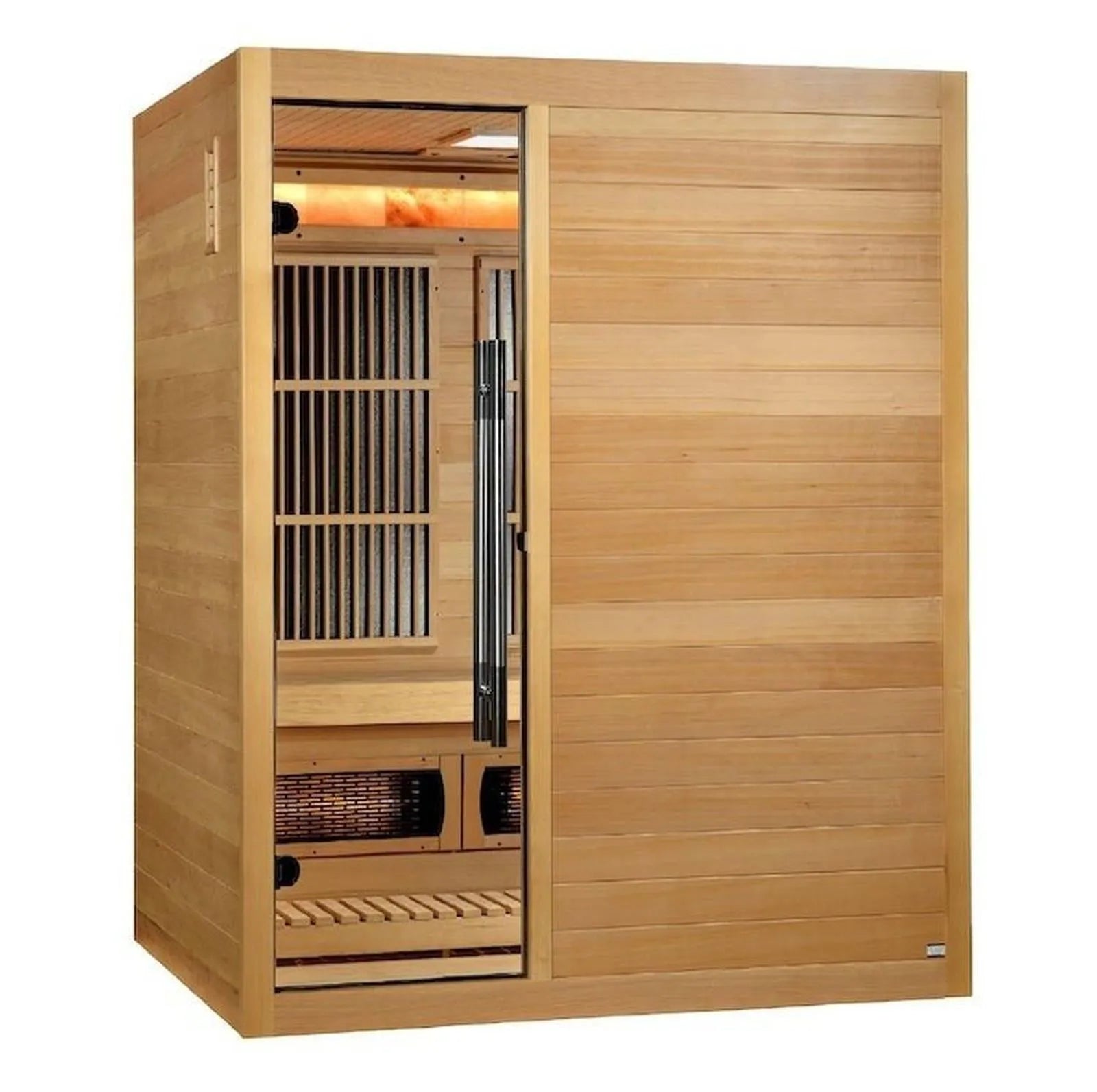 Soria 3-Person Hybrid Infrared & Steam Sauna by Dynamic