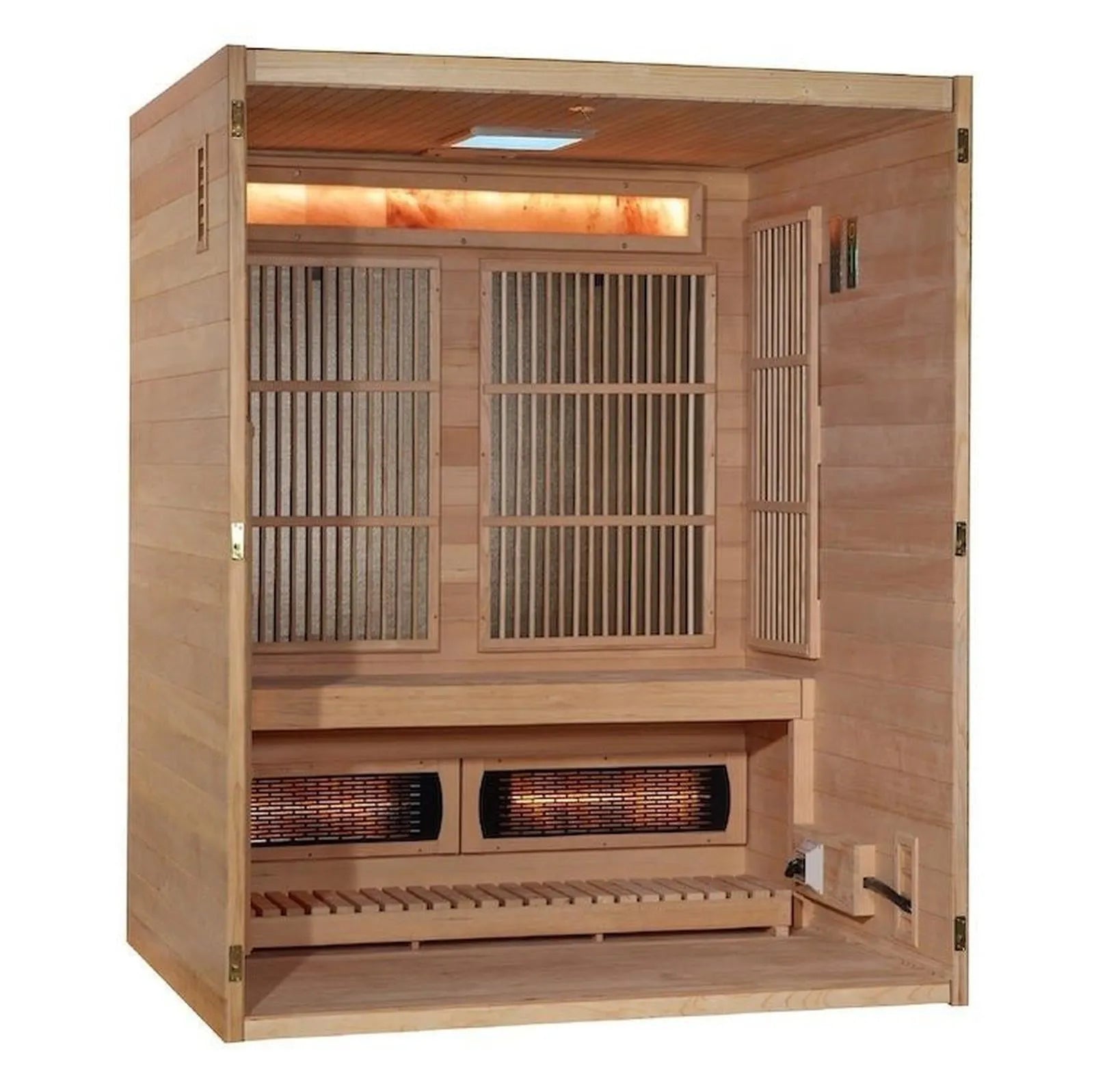 Soria 3-Person Hybrid Infrared & Steam Sauna by Dynamic
