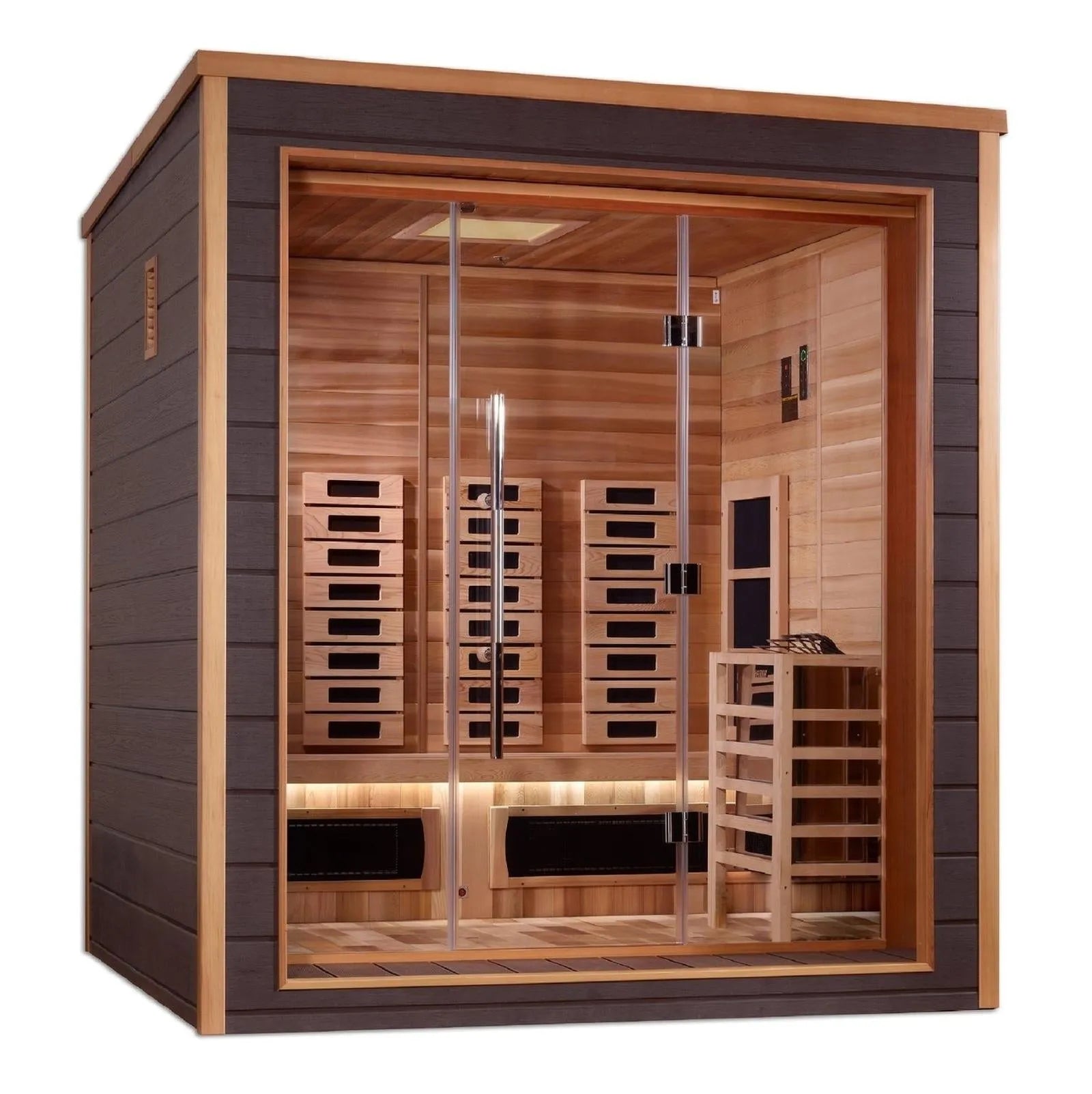 Visby 3-Person Hybrid Indoor/Outdoor Sauna by Dynamic