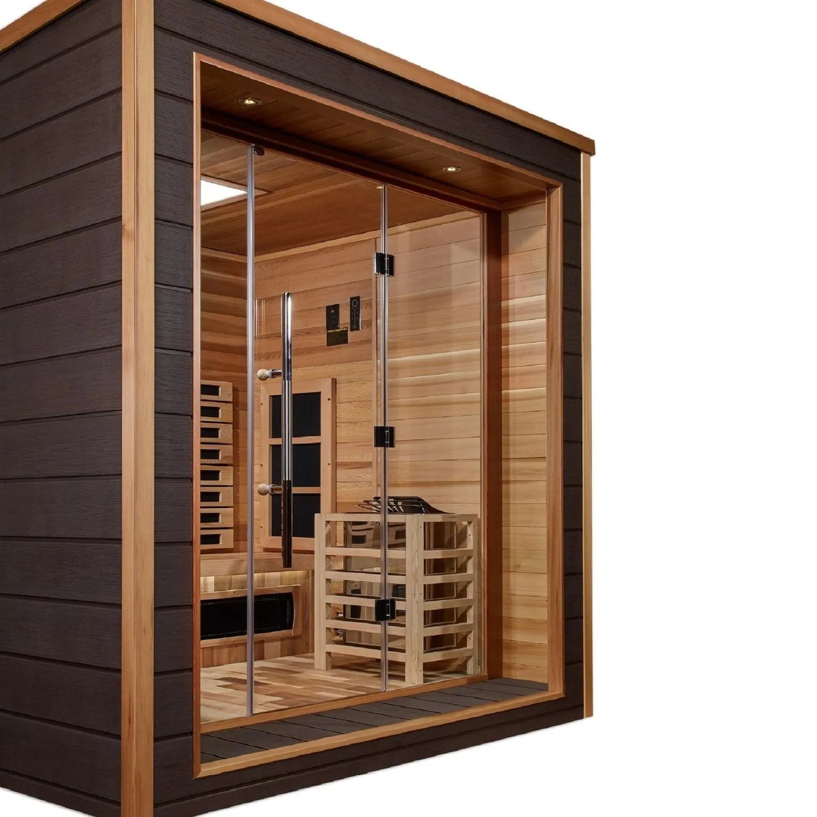 Visby 3-Person Hybrid Indoor/Outdoor Sauna by Dynamic