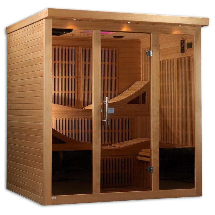 "Monaco" PureTech™ Infrared Sauna Near Zero EMF with 15” LCD Screen & Hemlock Wood