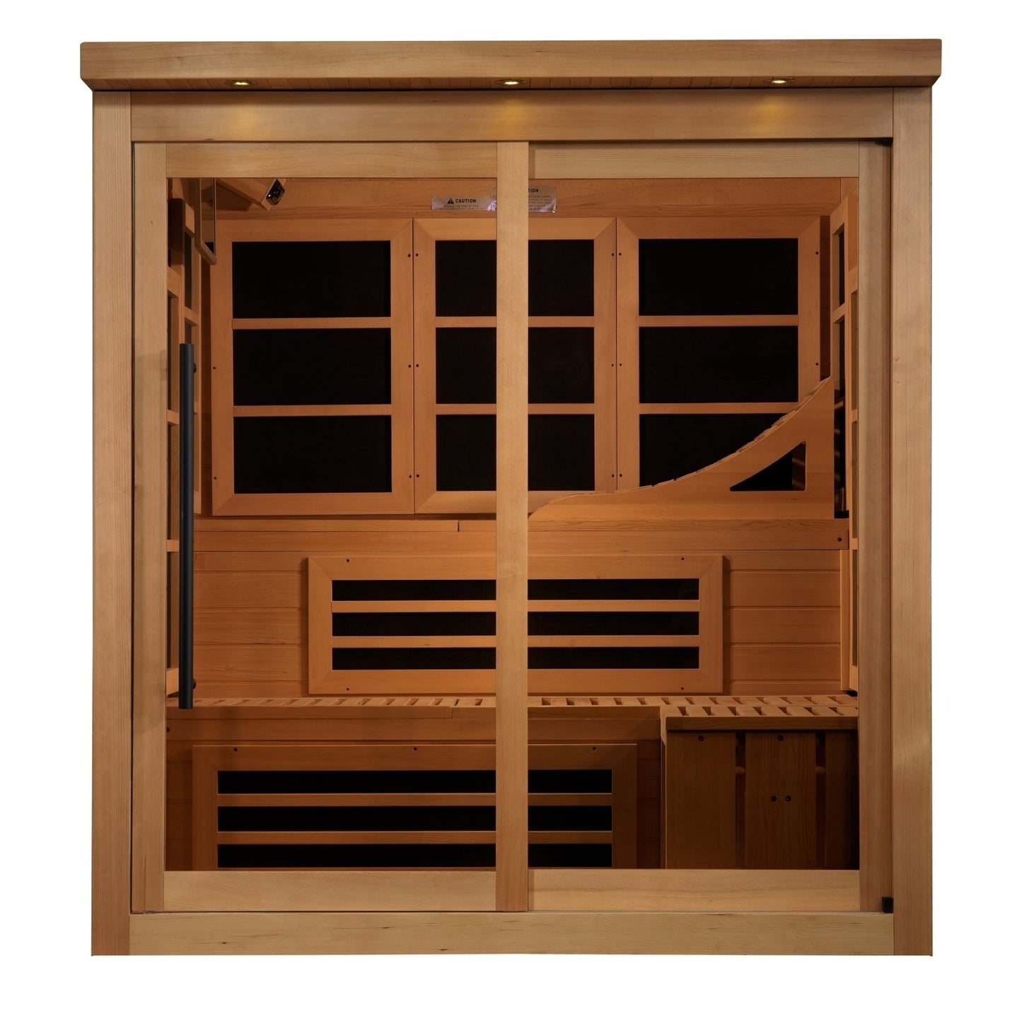 PureTech™ FAR Infrared Sauna Near Zero EMF with 15” LCD Monitor & Hemlock Wood