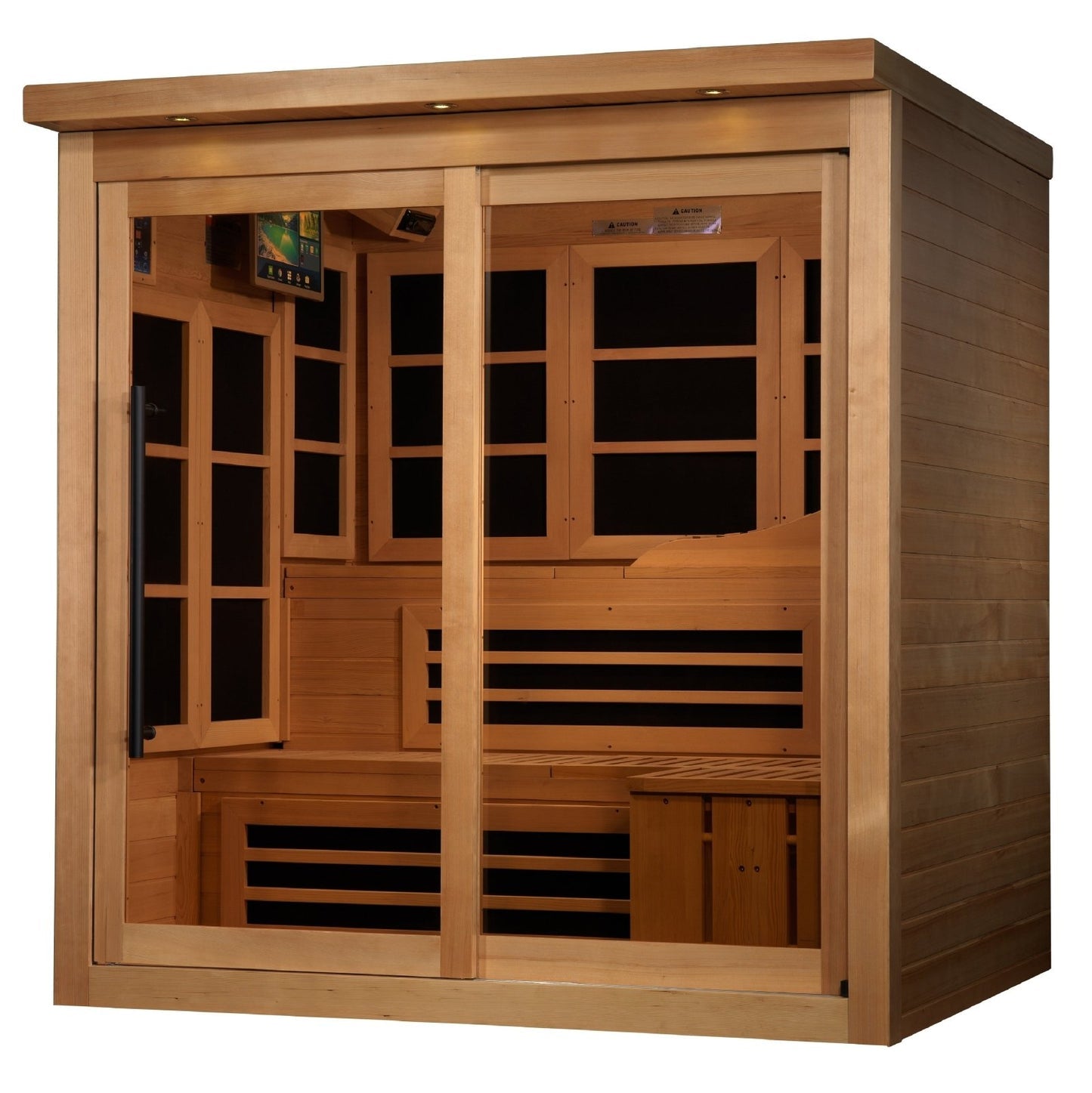 PureTech™ FAR Infrared Sauna Near Zero EMF with 15” LCD Monitor & Hemlock Wood