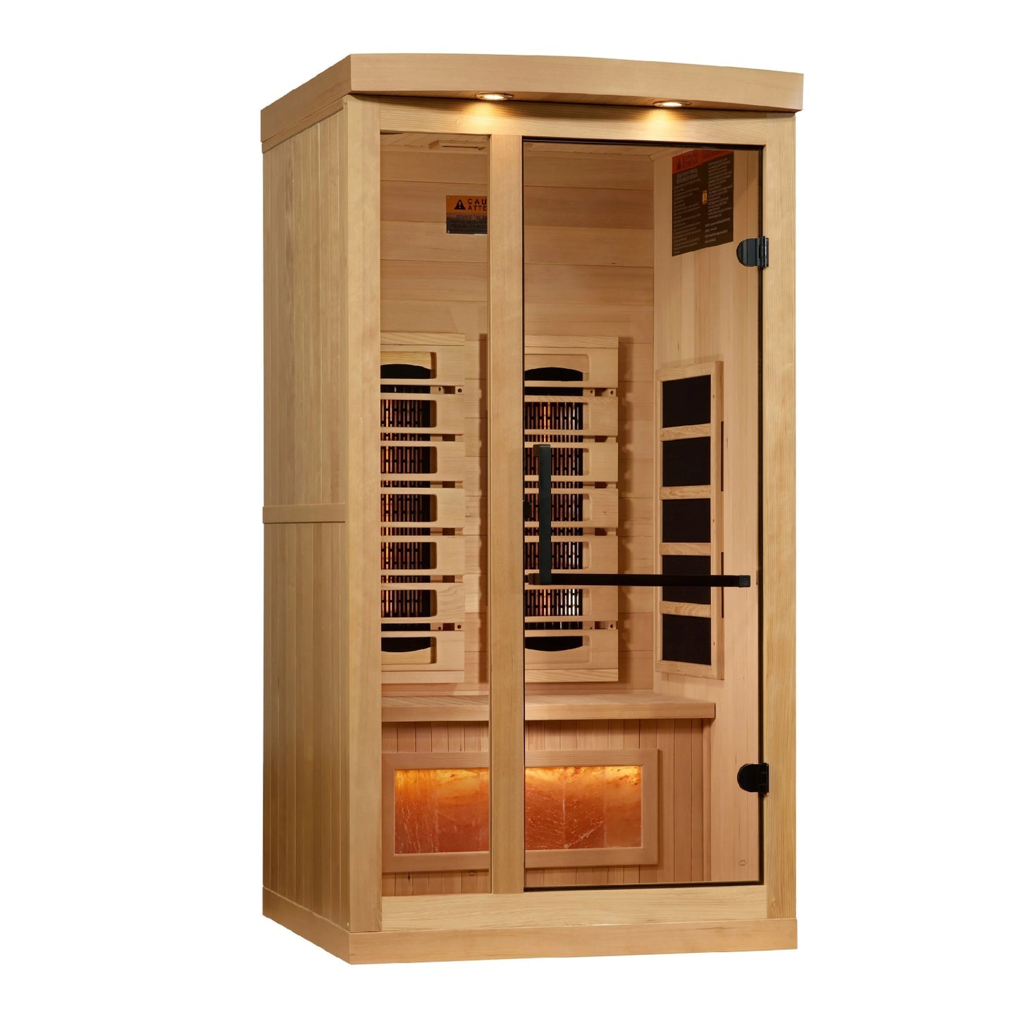 Golden Designs Reserve Edition Full Spectrum Infrared Sauna with Himalayan Salt Bar
