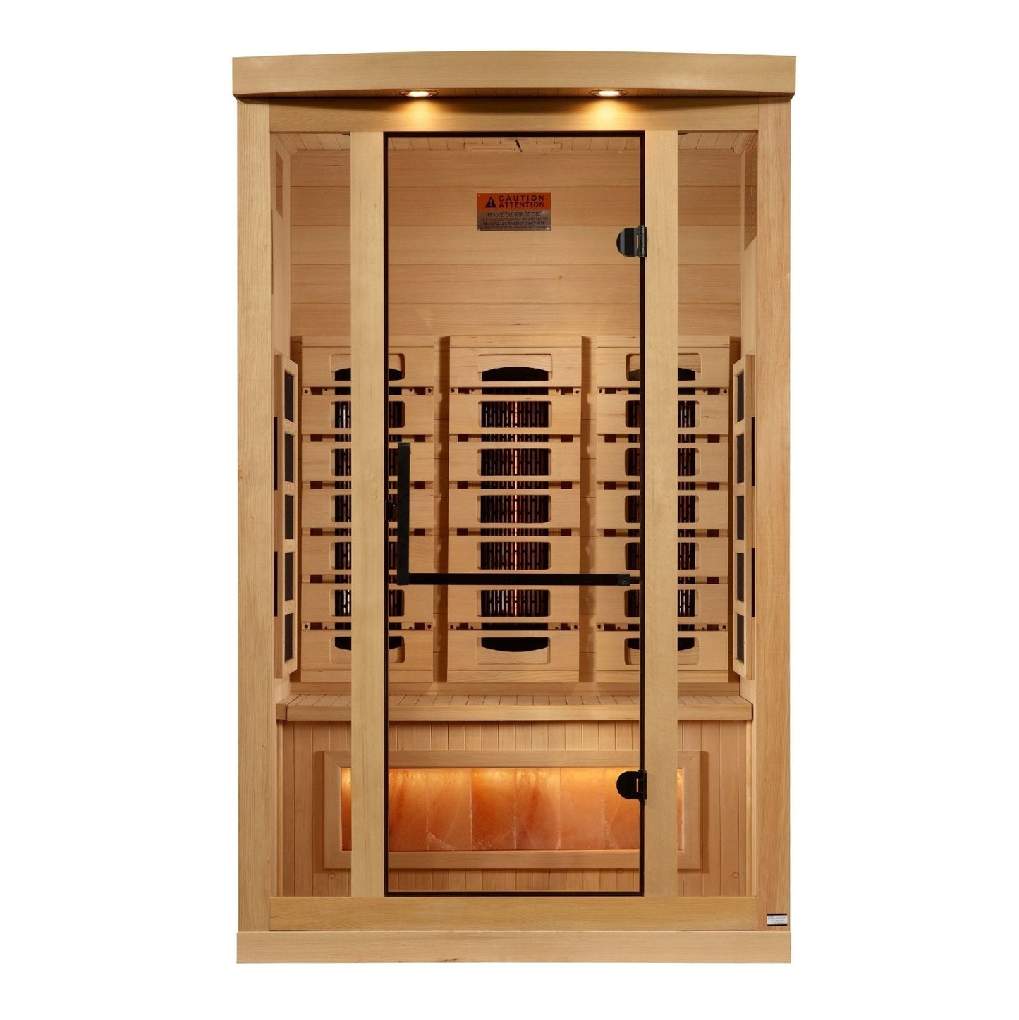 Golden Designs 8000 Reserve Series Full Spectrum Infrared Sauna with Himalayan Salt Bar