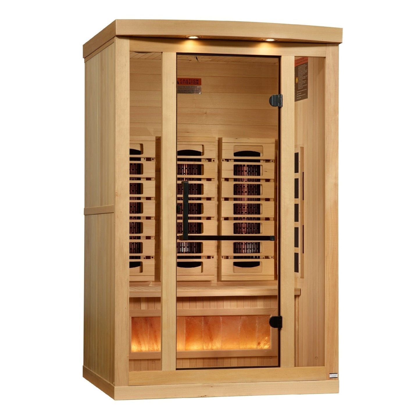 Golden Designs 8000 Reserve Series Full Spectrum Infrared Sauna with Himalayan Salt Bar