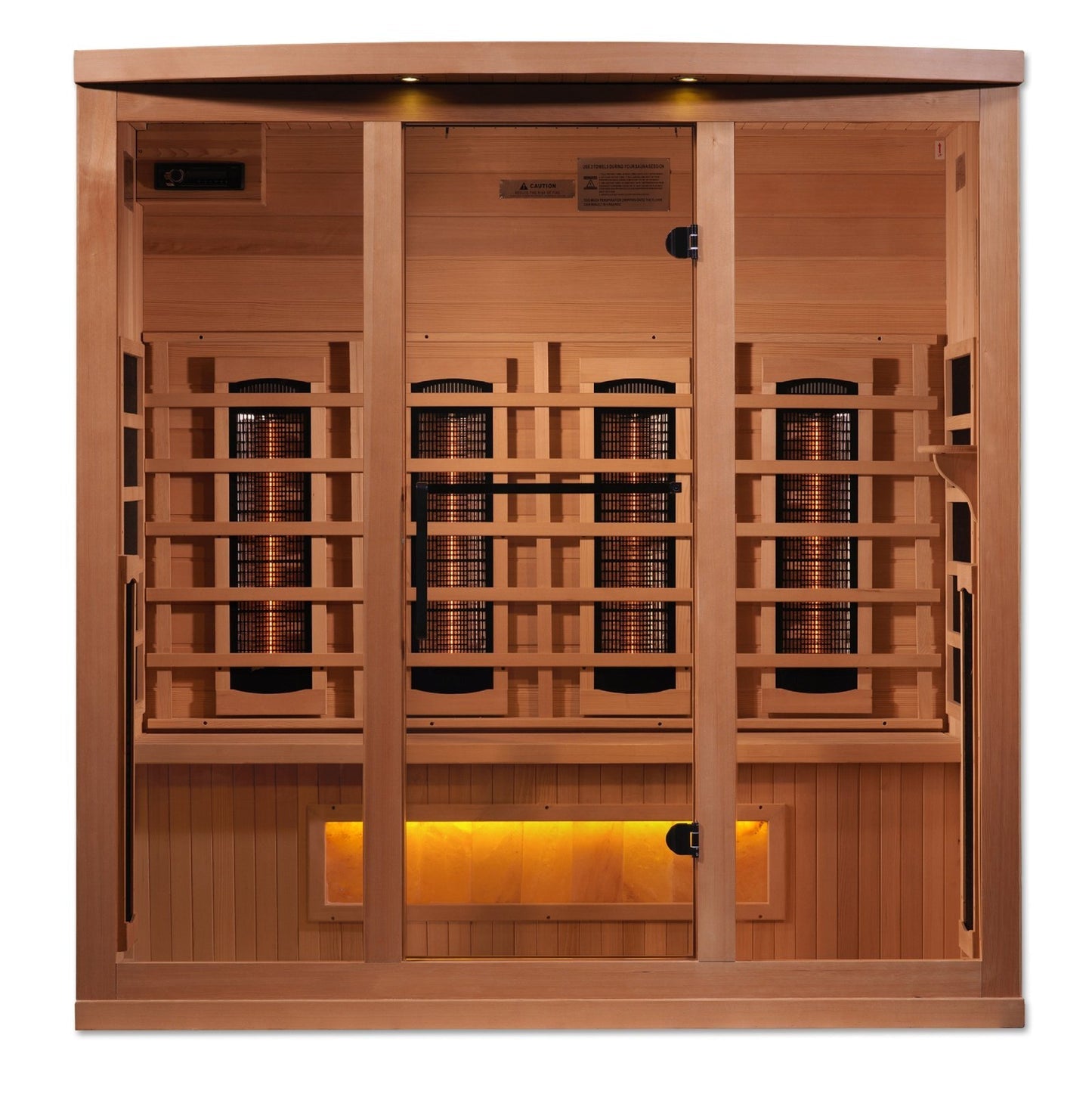 Golden Designs 8000 Reserve Series Full Spectrum Infrared Sauna with Himalayan Salt Bar