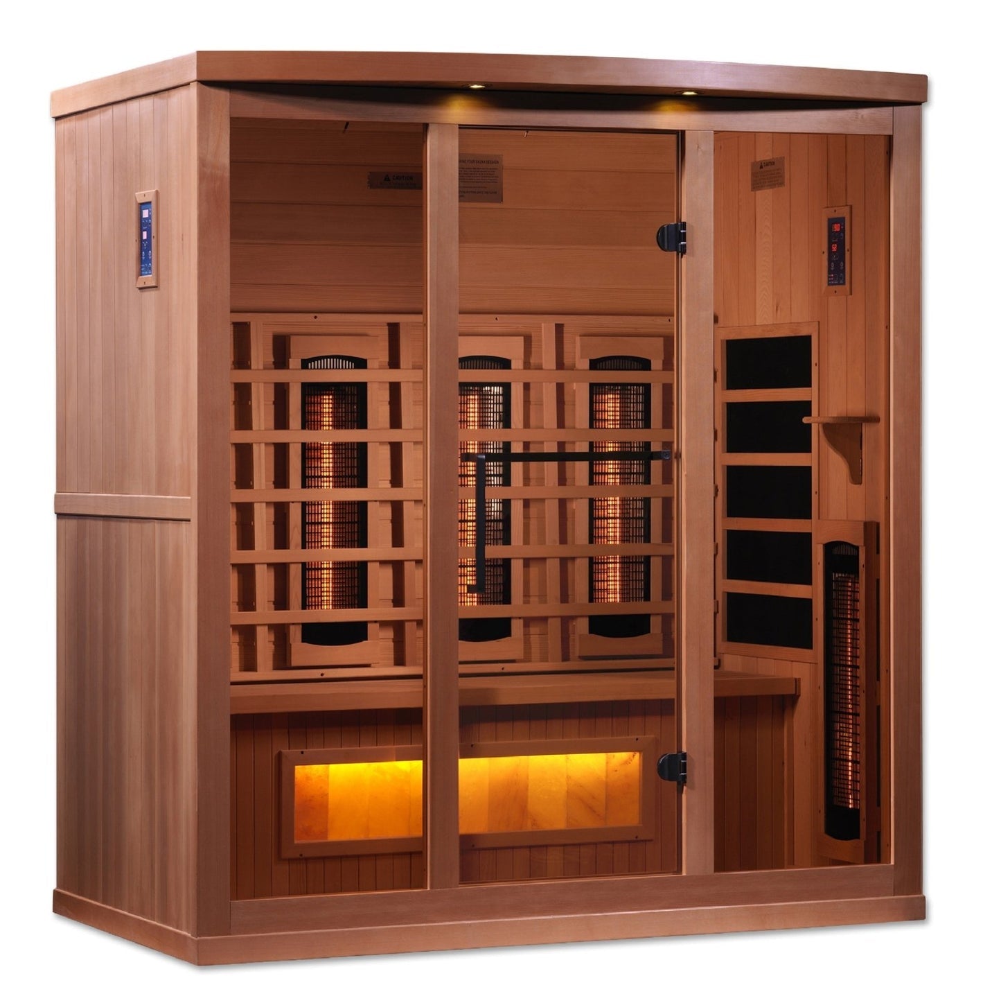 Golden Designs 8000 Reserve Series Full Spectrum Infrared Sauna with Himalayan Salt Bar