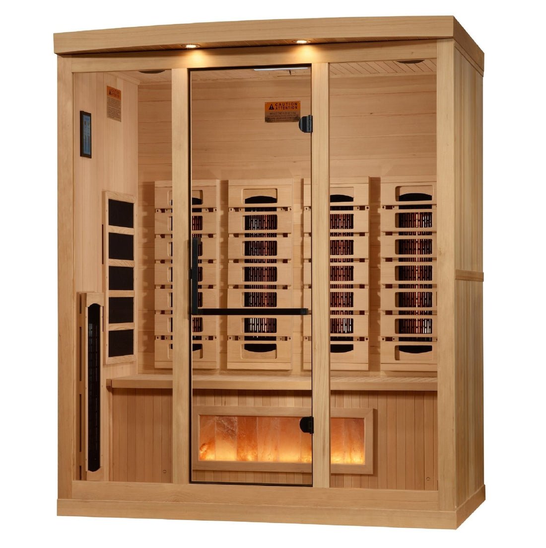 8000 Reserve Series PureTech™ Full Spectrum Infrared Sauna Near Zero EMF with Himalayan Salt Bar