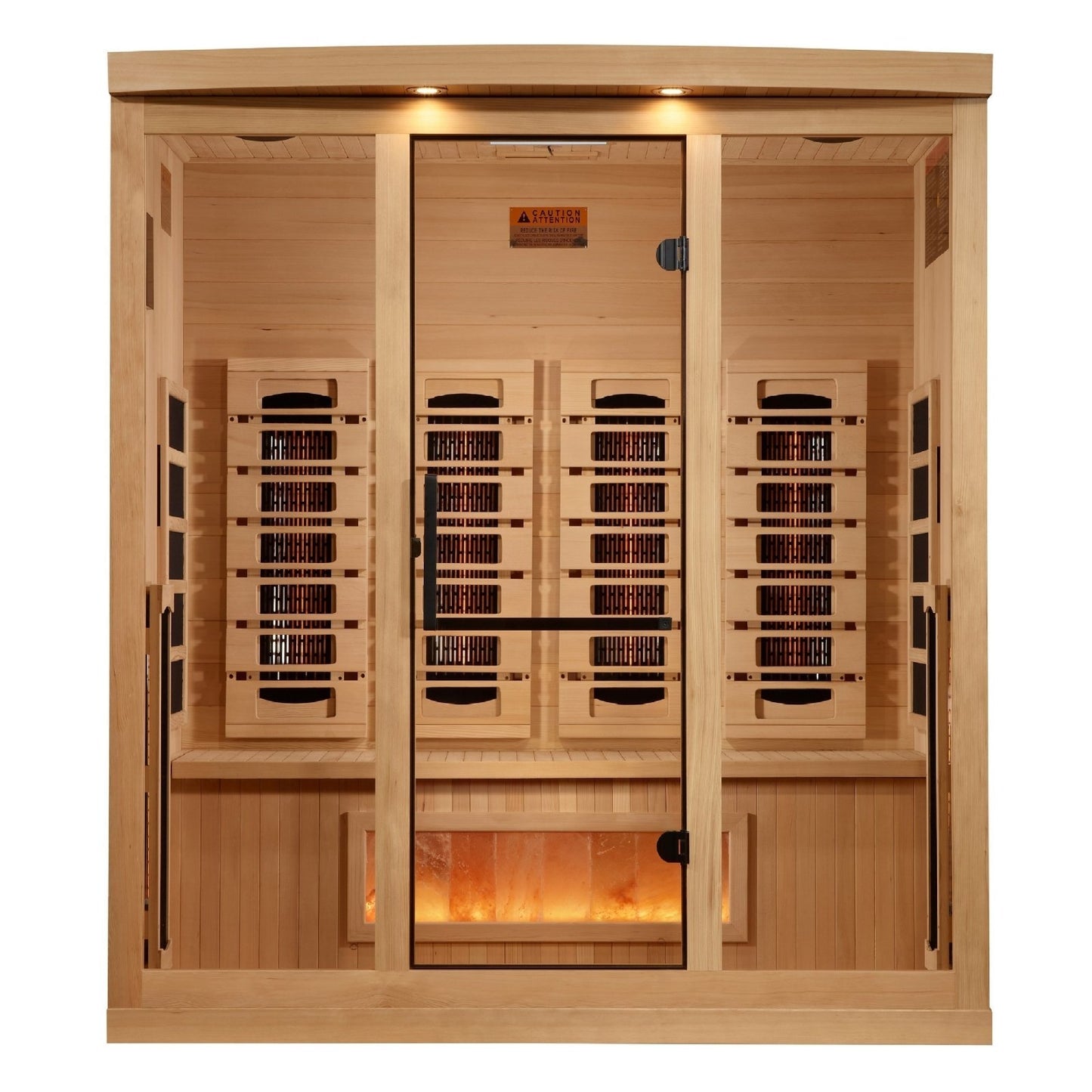 8000 Reserve Series PureTech™ Full Spectrum Infrared Sauna Near Zero EMF with Himalayan Salt Bar