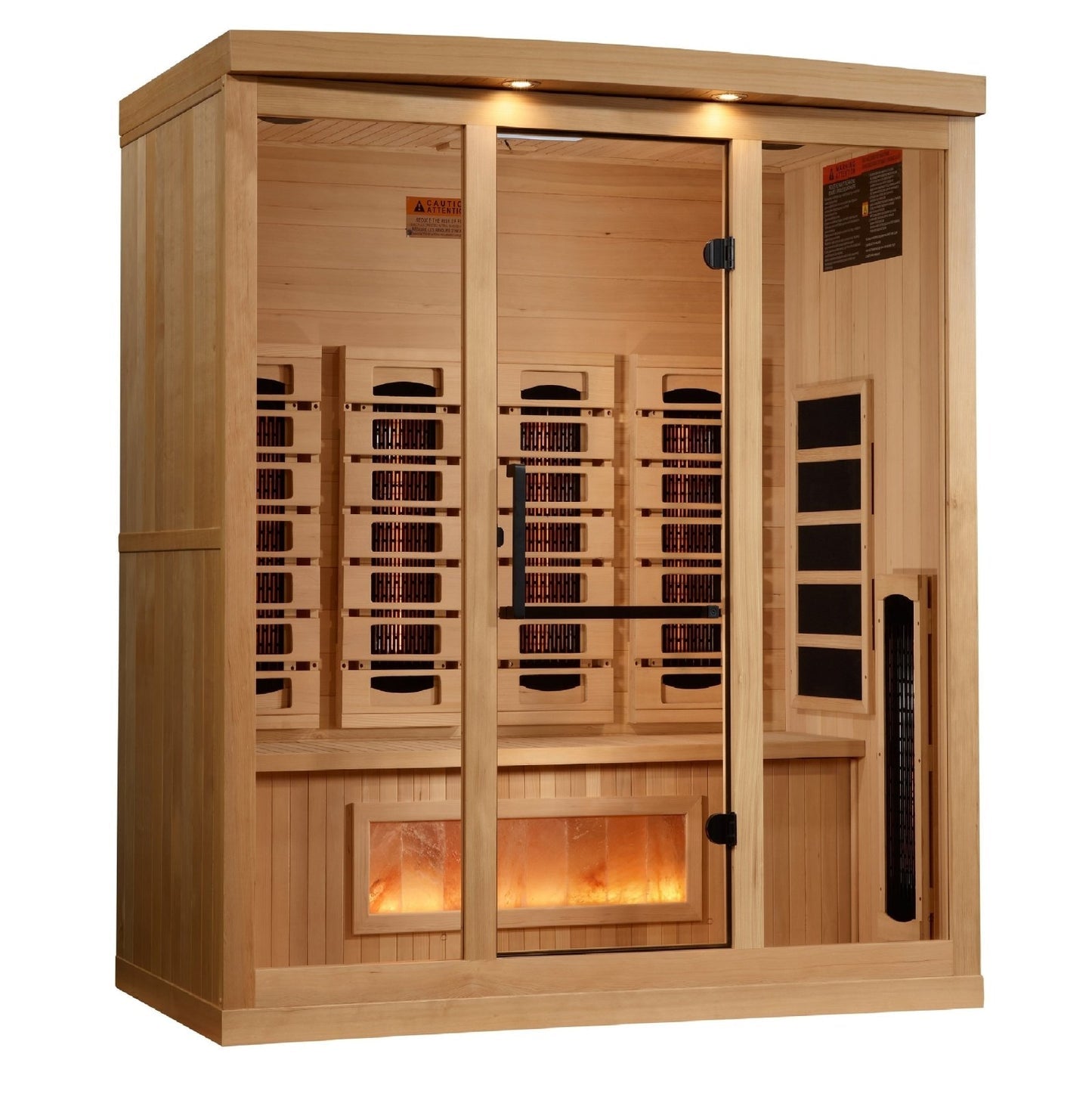 8000 Reserve Series PureTech™ Full Spectrum Infrared Sauna Near Zero EMF with Himalayan Salt Bar