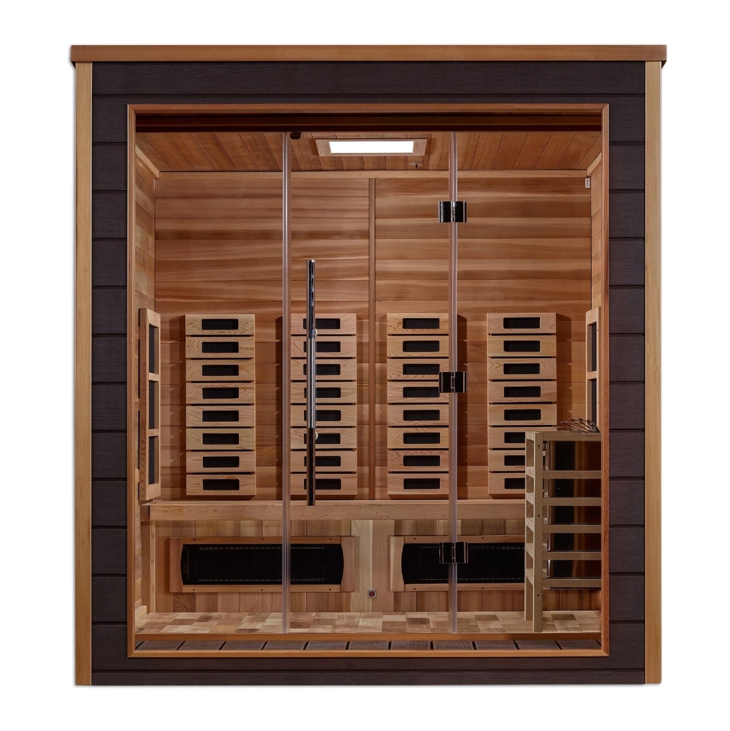 "Visby" Full Spectrum PureTech™ Hybrid Sauna Steam Sauna Indoor/Outdoor with Red Cedar Wood