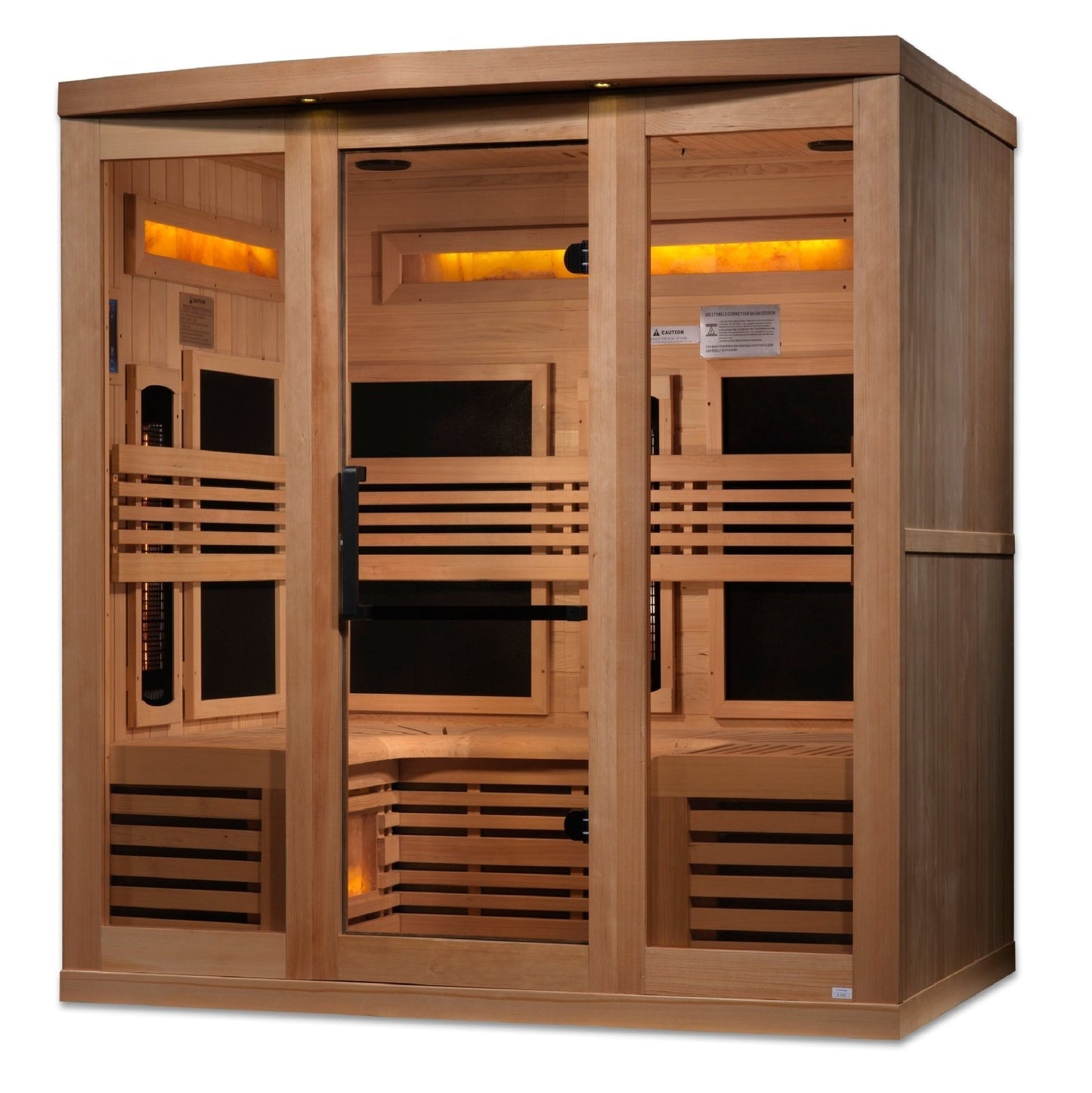 8000 Reserve Series PureTech™ Full Spectrum Infrared Sauna Near Zero EMF with Himalayan Salt Bar