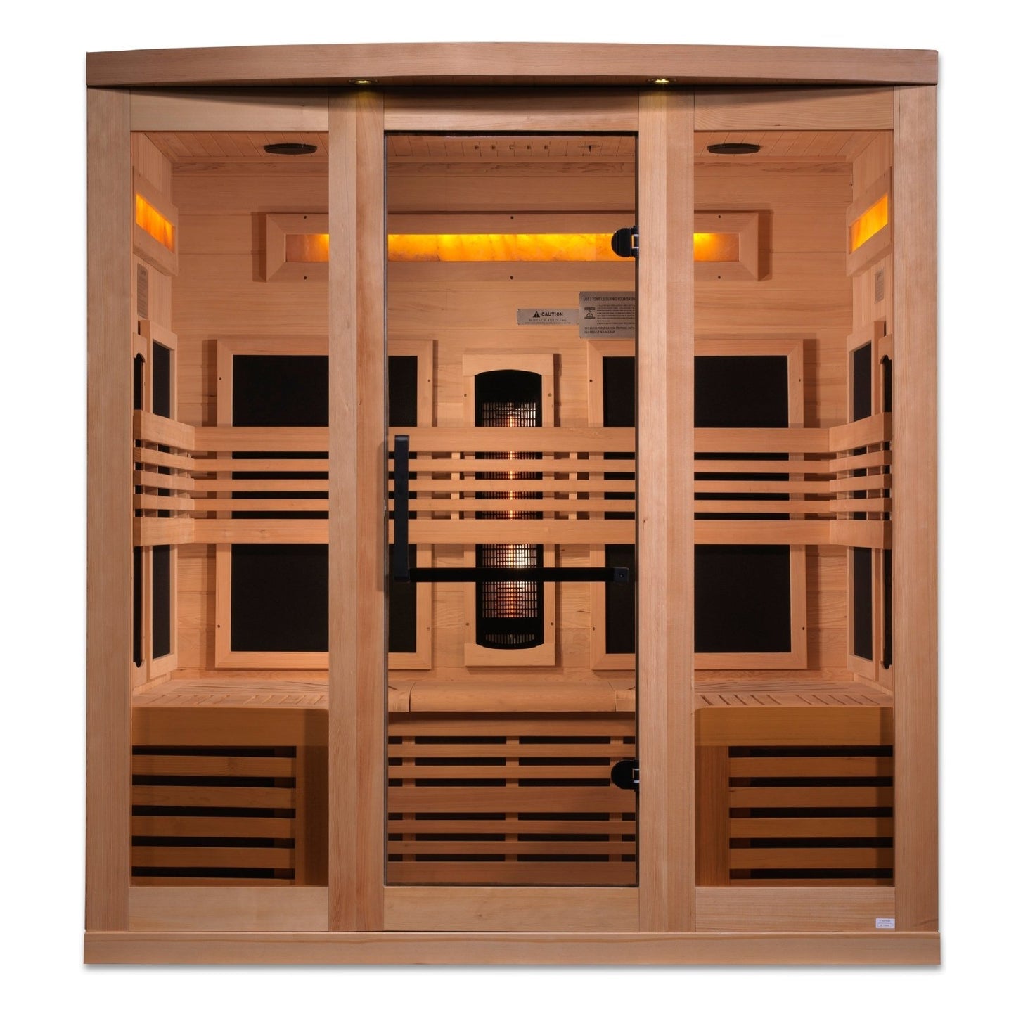 8000 Reserve Series PureTech™ Full Spectrum Infrared Sauna Near Zero EMF with Himalayan Salt Bar