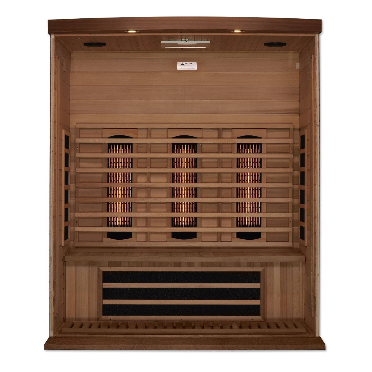Maxxus 3-Person Full Spectrum Near Zero EMF Red Cedar Sauna