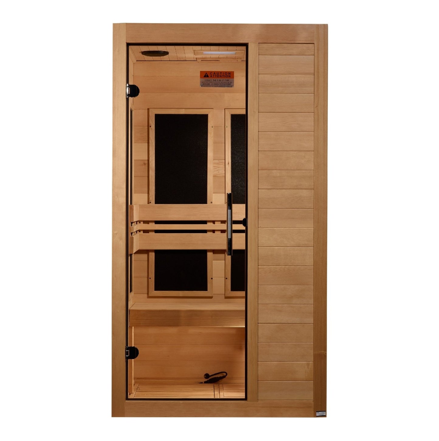 Maxxus S-Line Infrared Sauna Ultra Low EMF with Canadian Hemlock