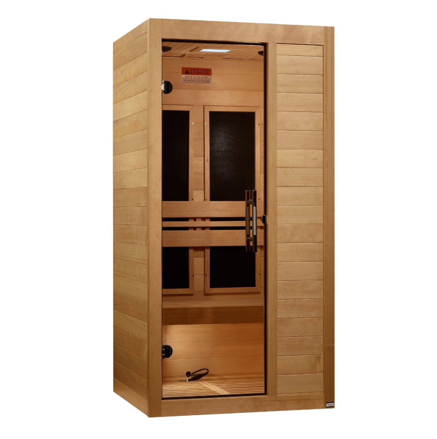 Maxxus S-Line Infrared Sauna Ultra Low EMF with Canadian Hemlock