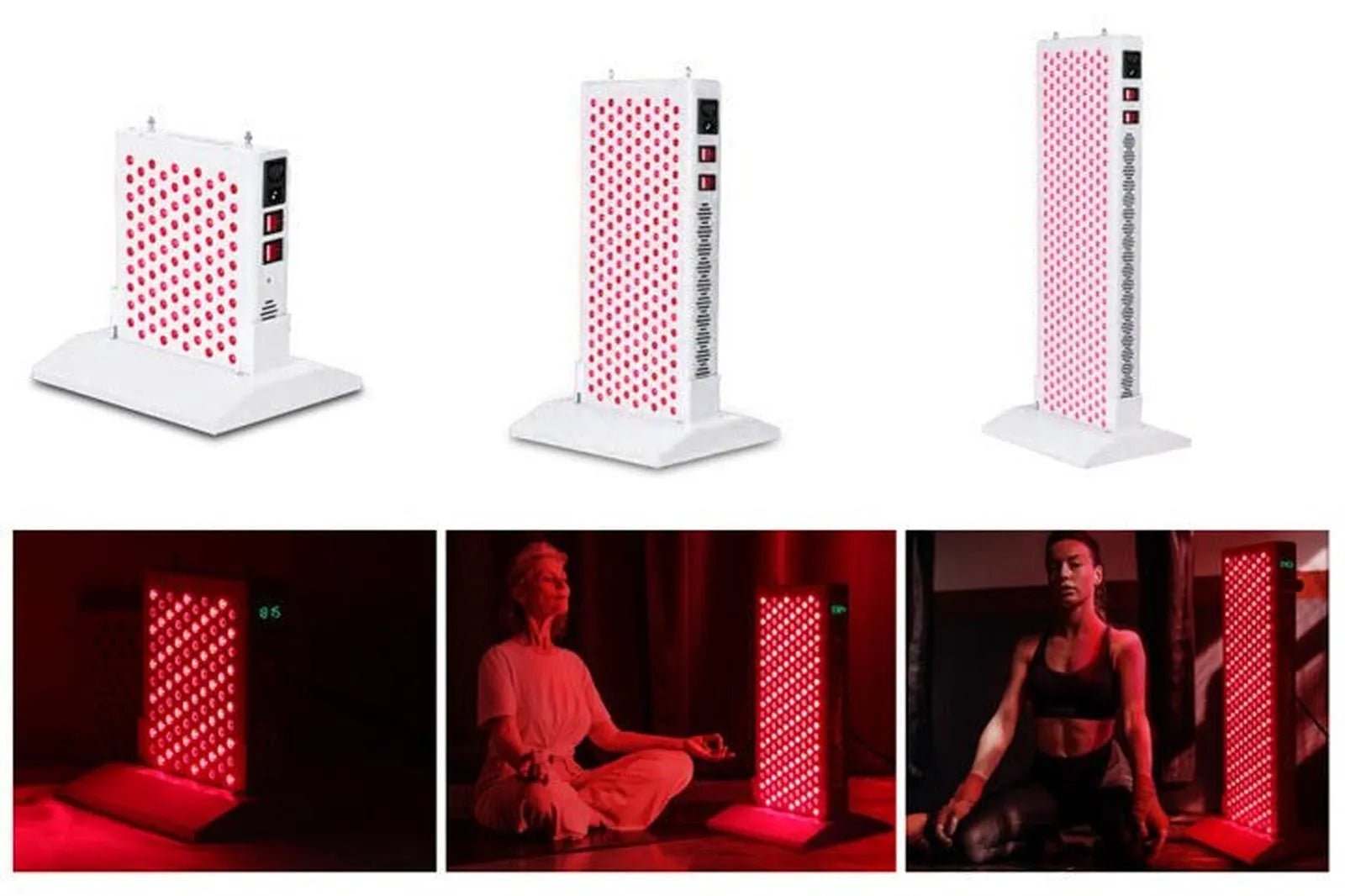 Floor Stand – Stable & Portable Base for Half-Body Red Light Therapy Panels by Reddotled