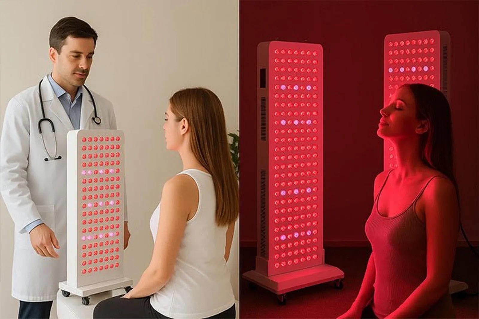 Floor Stand – Stable & Portable Base for Half-Body Red Light Therapy Panels by Reddotled