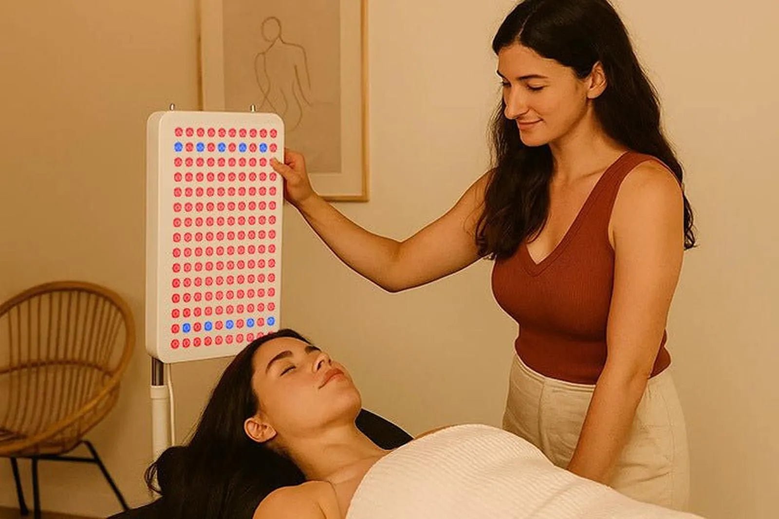 RDPro750-FS7 — 7-Wavelength Smart Light Therapy Panel (Mid-Size) by Reddotled