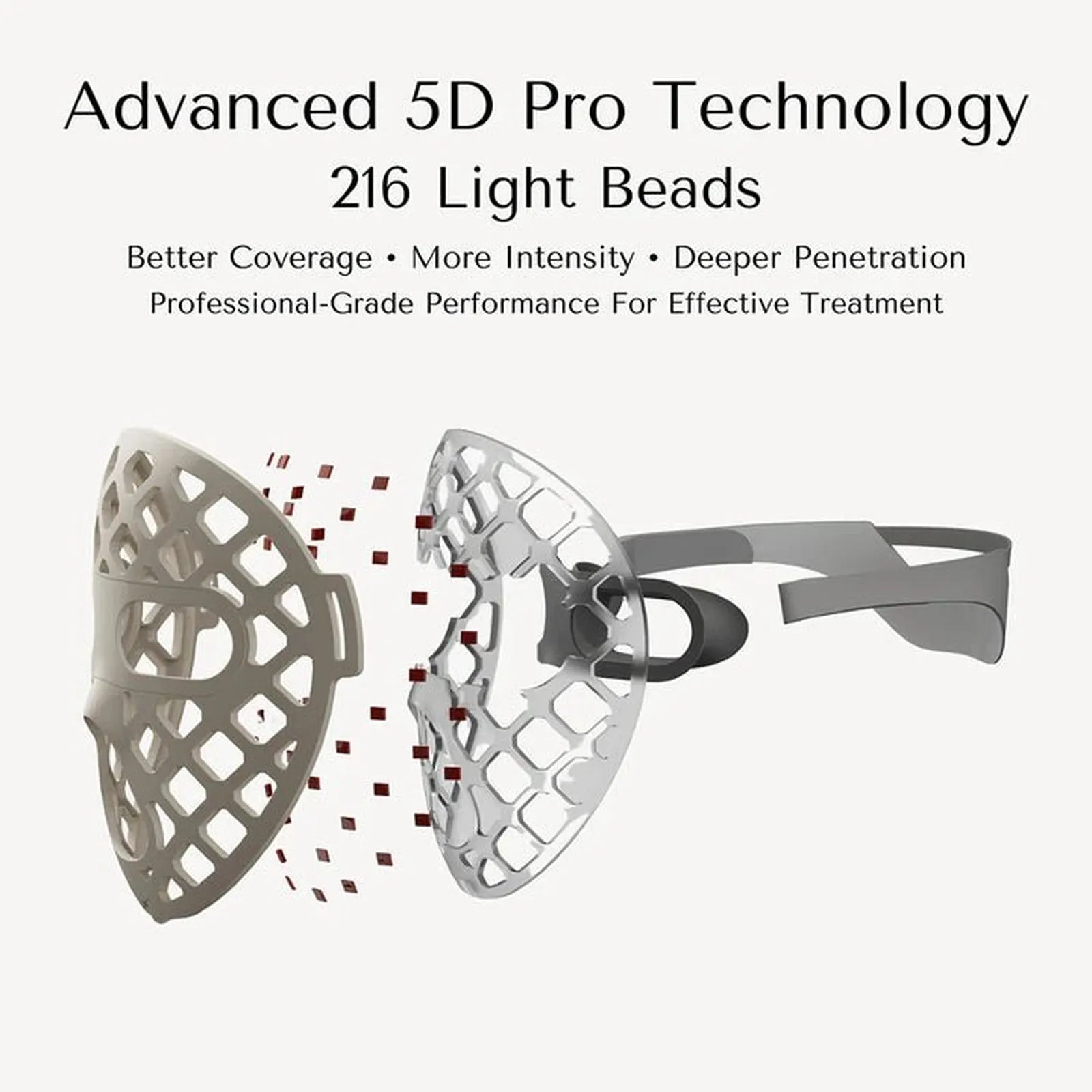 SNM9 Ultra Lightweight Hollow LED Face Mask by ShineNova