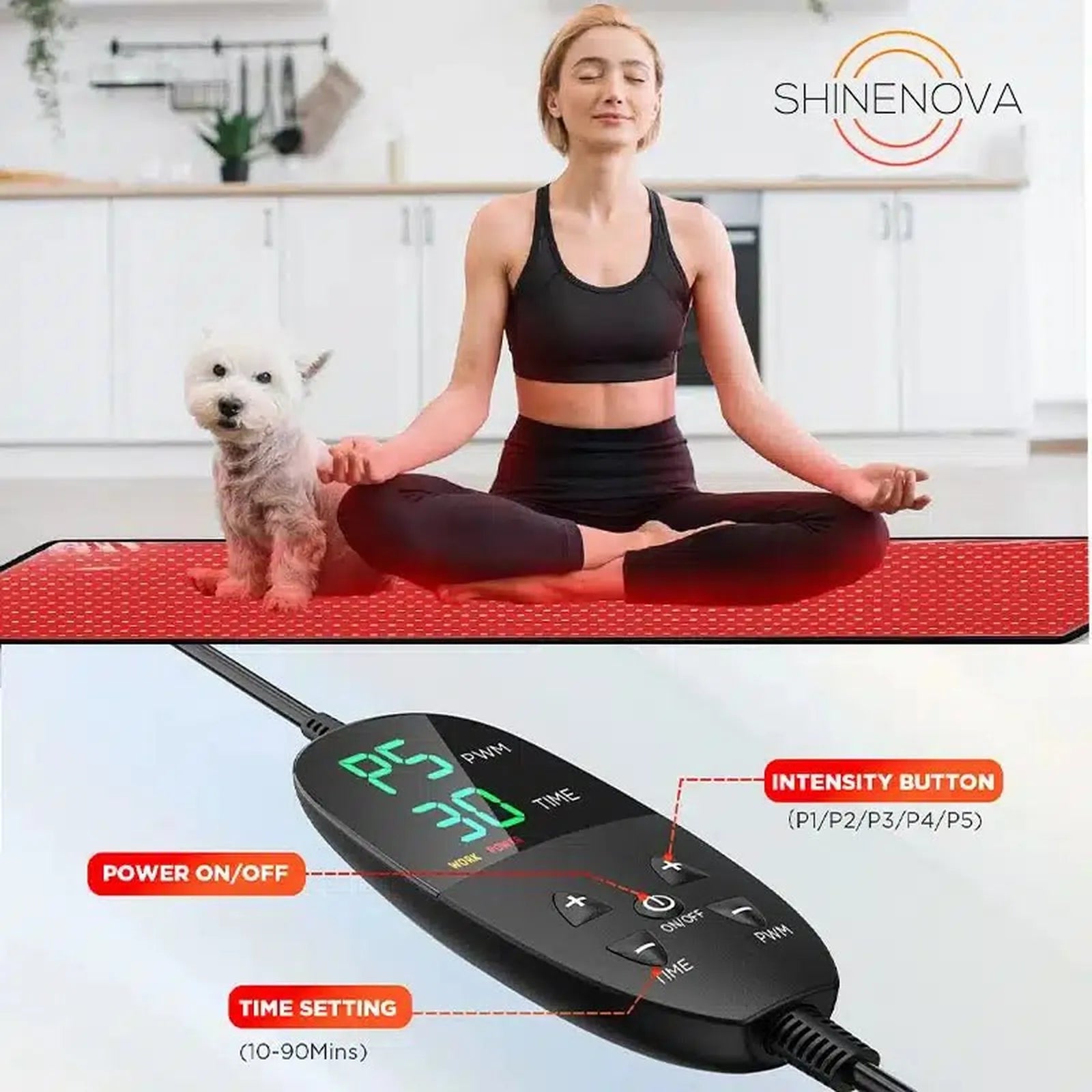 SNP1300 Red Light Therapy Blanket by ShineNova