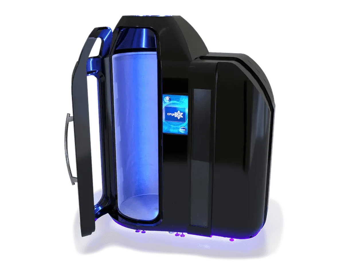 Electric whole-body cryotherapy chamber, illustrating cryotherapy and sleep