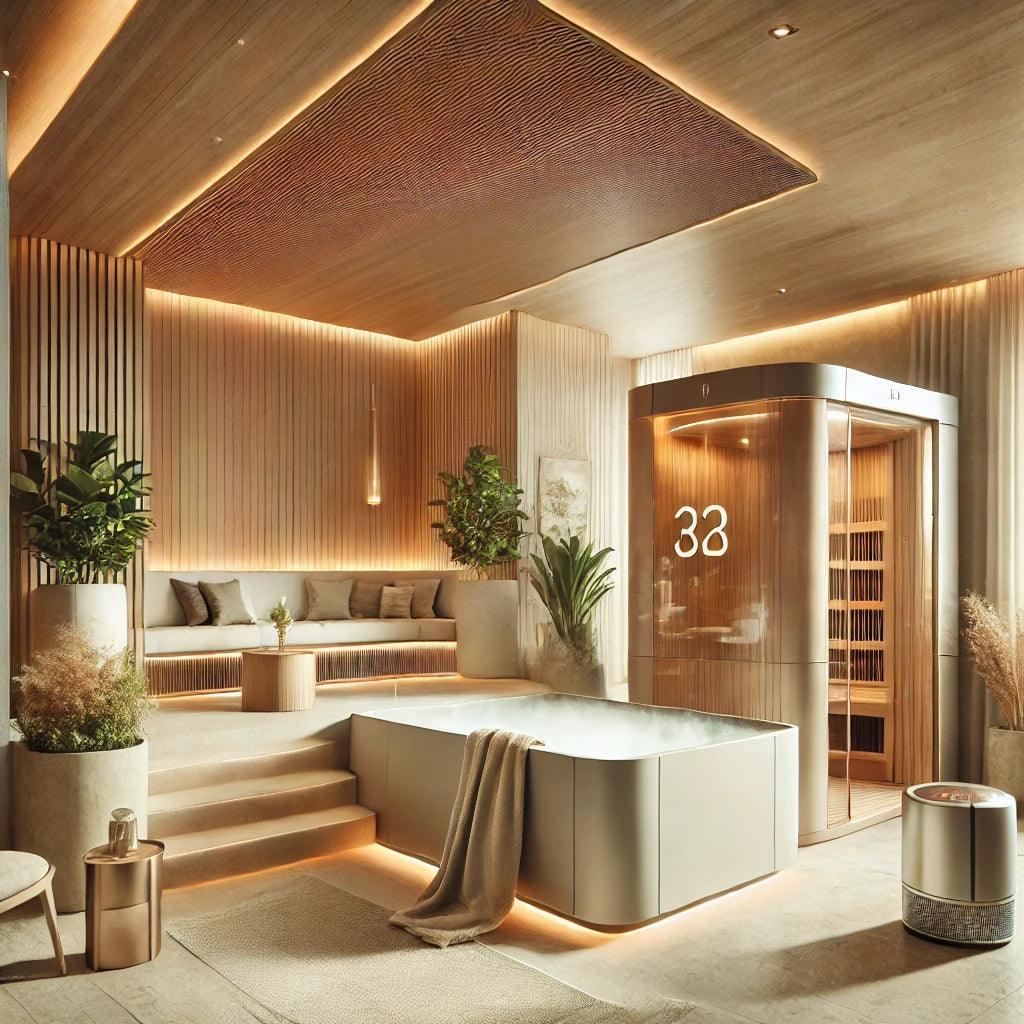 Premium Wellari lifestyle space featuring modern body conditioning and relaxation environments