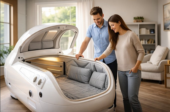 Premium Wellari lifestyle space featuring modern body conditioning and relaxation environments