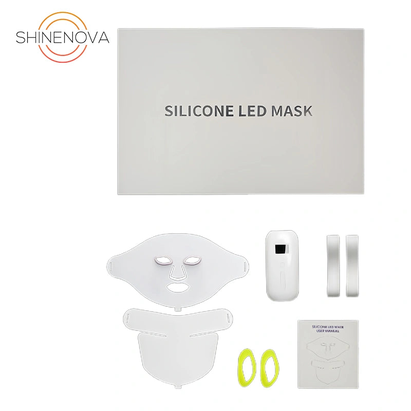 7-Color Silicone LED Light Therapy Face Mask – SNM7
