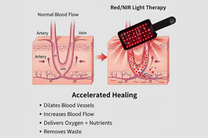 Red & Infrared Light Therapy Knee Support Belt