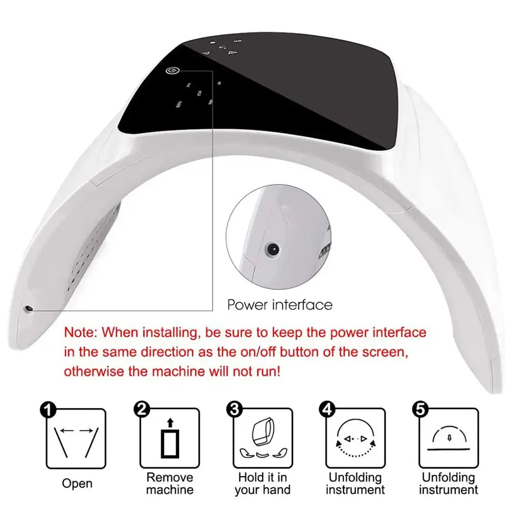 Multi-Color LED Face & Neck Light Therapy Instrument